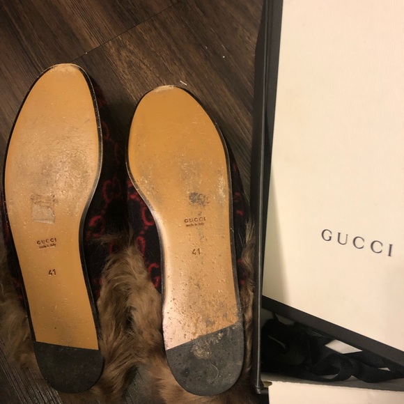 Gucci Princetown Horsebit Fur 41 - Picture 6 of 6